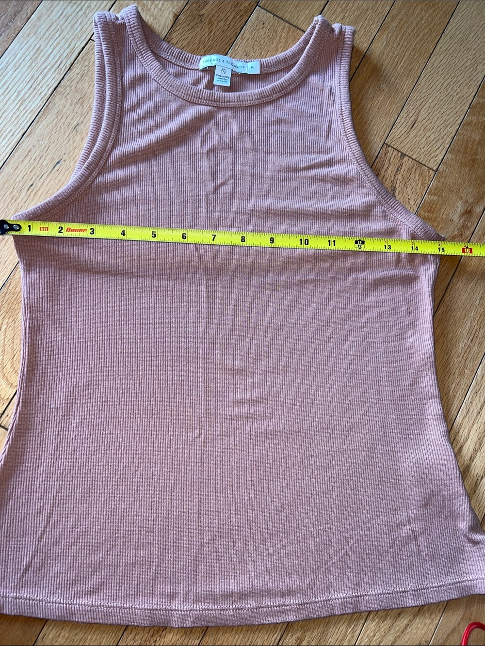 Threads 4 Thought Ribbed Tank Top - Dusty Pink - Picture 2 of 2